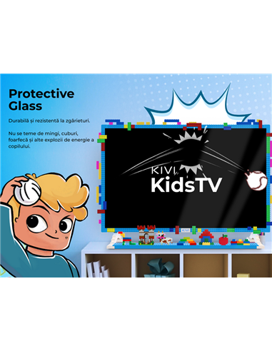 32" LED SMART Телевизор KIVI KidsTV, 1920x1080 FHD, Android TV, Синий