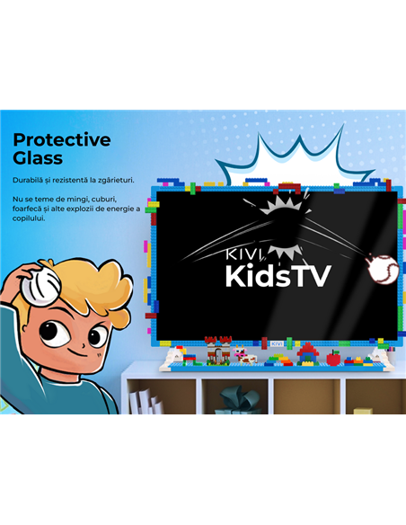 32" LED SMART Телевизор KIVI KidsTV, 1920x1080 FHD, Android TV, Синий