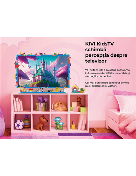32" LED SMART Телевизор KIVI KidsTV, 1920x1080 FHD, Android TV, Синий