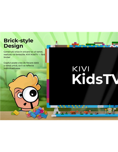 32" LED SMART Телевизор KIVI KidsTV, 1920x1080 FHD, Android TV, Синий
