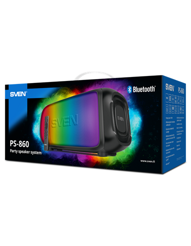 Портативная колонка SVEN PS-860, Чёрный