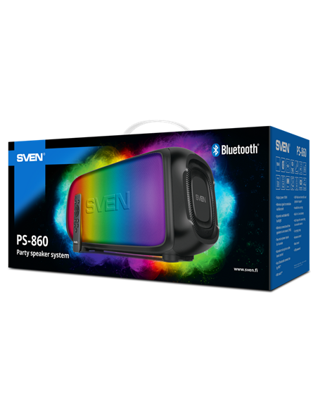 Портативная колонка SVEN PS-860, Чёрный