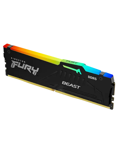 Memorie RAM Kingston FURY Beast RGB, DDR5 SDRAM, 6000 MHz, 64GB, KF560C30BBEAK2-64
