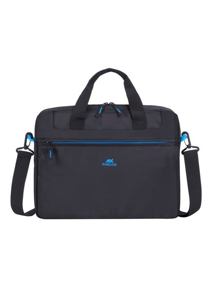 Сумка для ноутбука RivaCase Regent, 15.6", Полиэстер, Чёрный