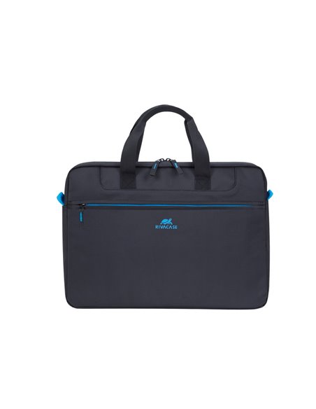 Geantă pentru Laptop RivaCase Regent, 15.6", Poliester, Negru