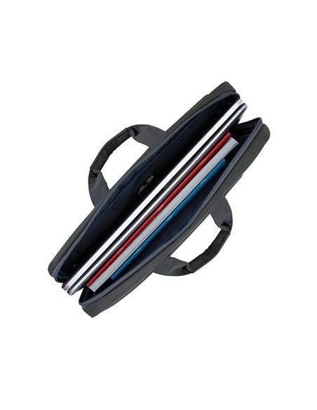 Geantă pentru Laptop Rivacase Central, 15.6", Poliester, Gri