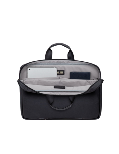 Сумка для ноутбука RivaCase Orly, 16", Полиэстер, Чёрный