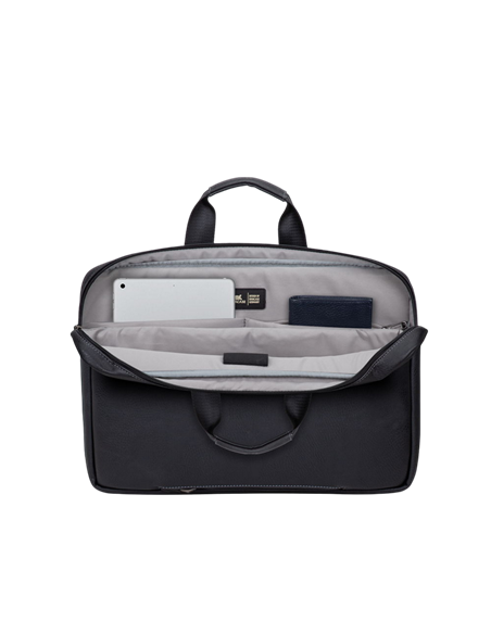 Сумка для ноутбука RivaCase Orly, 16", Полиэстер, Чёрный