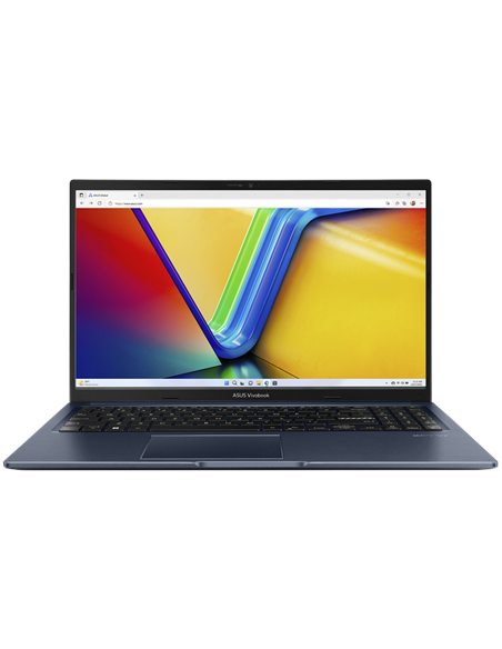 Laptop 15,6" ASUS Vivobook 15 M1502YA, Quiet Blue, AMD Ryzen 7 5825U, 16GB/512GB, Fără SO