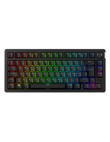 Клавиатура HyperX Alloy Rise 75, Беспроводное, Чёрный