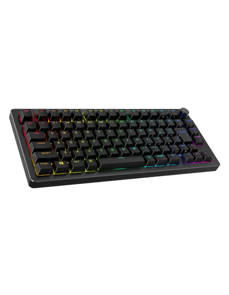 Клавиатура HyperX Alloy Rise 75, Беспроводное, Чёрный