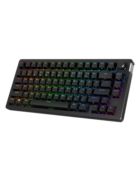 Клавиатура HyperX Alloy Rise 75, Беспроводное, Чёрный