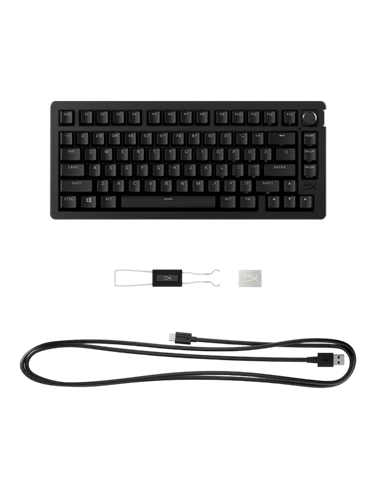 Клавиатура HyperX Alloy Rise 75, Беспроводное, Чёрный