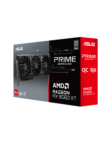 Placă Video ASUS PRIME-RX9060XT-O16G, 16GB GDDR6 128bit