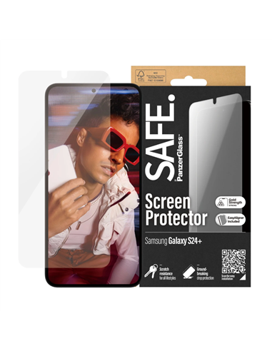 Защитное стекло PanzerGlass SAFE. Ultra-Wide Fit Samsung Galaxy S24+, Прозрачный