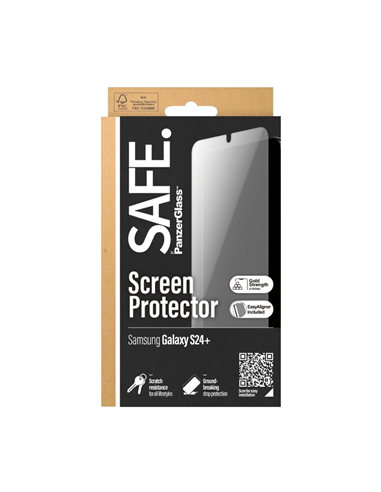 Защитное стекло PanzerGlass SAFE. Ultra-Wide Fit Samsung Galaxy S24+, Прозрачный