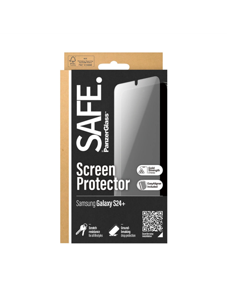 Sticlă de protecție PanzerGlass SAFE. Ultra-Wide Fit Samsung Galaxy S24+, Transparent