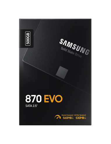 Накопитель SSD Samsung 870 EVO  MZ-77E500, 500Гб, MZ-77E500B/EU