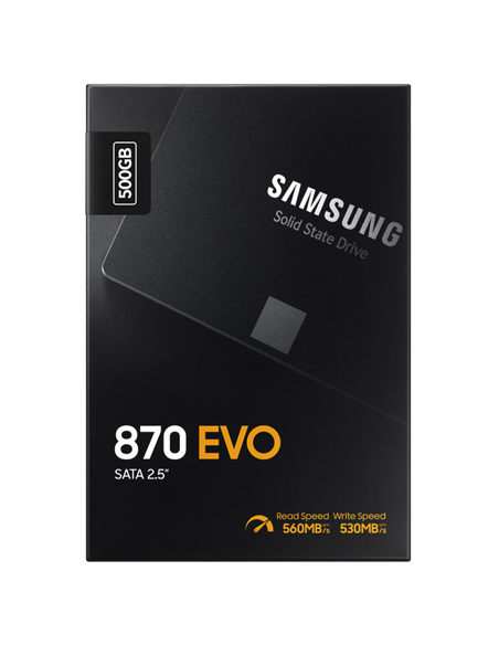 Накопитель SSD Samsung 870 EVO  MZ-77E500, 500Гб, MZ-77E500B/EU