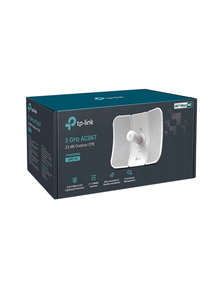 Punct de acces fără fir TP-LINK CPE710, Până la 867 Mbps, Alb