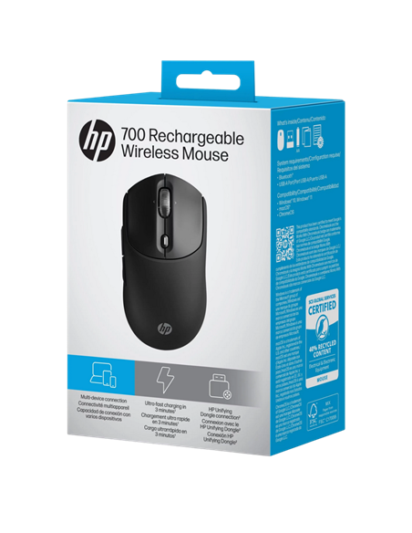Mouse HP 700 Rechargeable, Negru