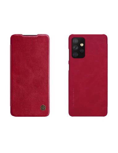 Чехол книжка Nillkin Galaxy A72 - Qin LC, Красный