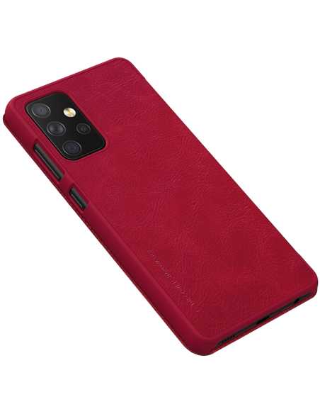 Husă tip carte Nillkin Galaxy A72 - Qin LC, Roșu
