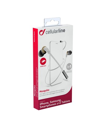 Наушники Cellularline Mosquito, Белый