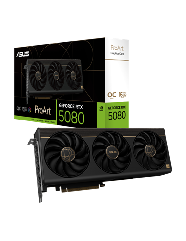 Видеокарта ASUS PROART-RTX5080-O16G, 16 ГБ GDDR7 256бит