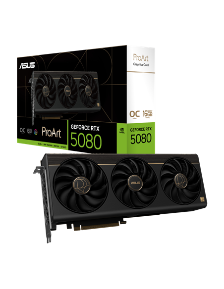 Видеокарта ASUS PROART-RTX5080-O16G, 16 ГБ GDDR7 256бит