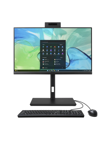 Computer All-in-One Acer Veriton VZ4724GT, 23,8", Intel Core i5-11400, 16GB/512GB, Fără SO, Negru