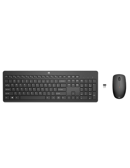 Клавиатура и мышь HP 230, Беспроводное, Чёрный