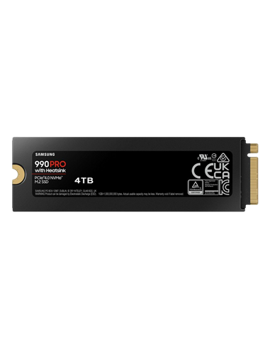 Unitate SSD Samsung 990 PRO cu radiator, 4000GB, MZ-V9P4T0CW
