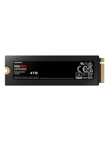 Unitate SSD Samsung 990 PRO cu radiator, 4000GB, MZ-V9P4T0CW