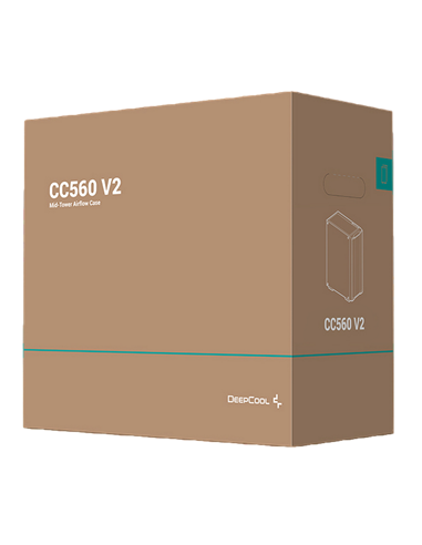 Компьютерный корпус Deepcool CC560 V2, Full-Tower, Без блока питания, Чёрный
