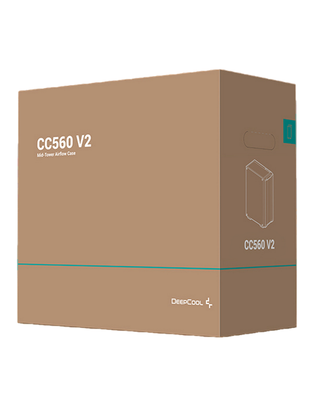 Carcasă PC Deepcool CC560 V2, Full-Tower, Fără PSU, Negru