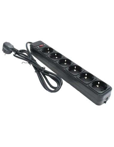 Сетевой фильтр Ultra Power UP6-B-15PPB, 6 Розеток, 4,5м, Чёрный