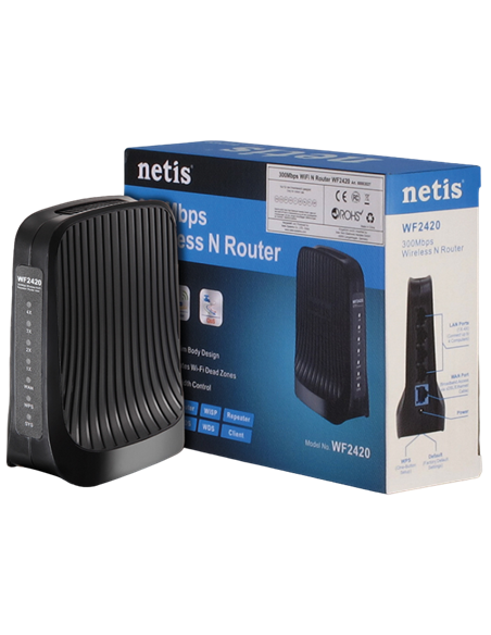 Router fără fir Netis WF2420, Negru