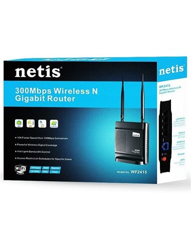 Router fără fir Netis WF2415, Negru