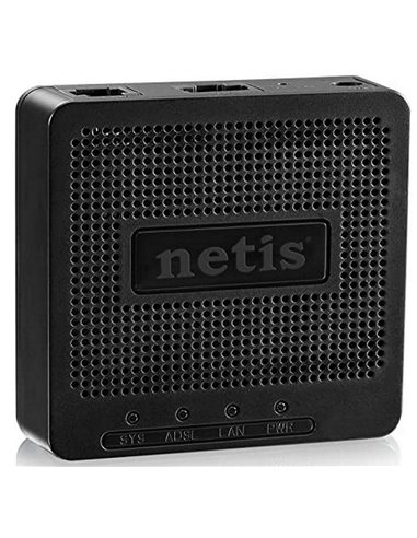 ADSL Модем Netis DL4201, ADSL/ADSL2/ADSL2 + до 24 Мбит/с, Чёрный
