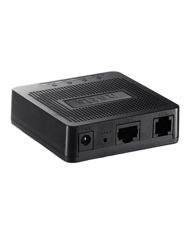 ADSL Модем Netis DL4201, ADSL/ADSL2/ADSL2 + до 24 Мбит/с, Чёрный