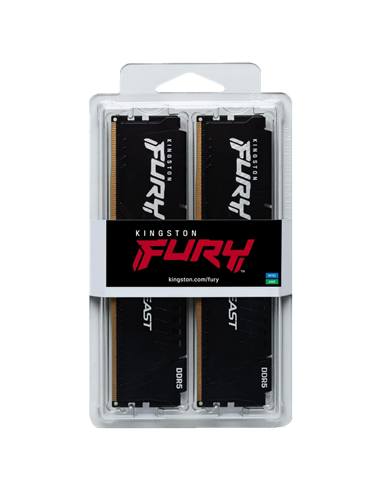 Оперативная память Kingston FURY Beast, DDR5 SDRAM, 6000 МГц, 64Гб, KF560C36BBEK2-64