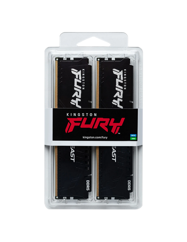 Оперативная память Kingston FURY Beast, DDR5 SDRAM, 6000 МГц, 64Гб, KF560C36BBEK2-64