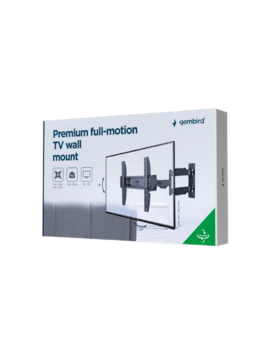 Suport TV de perete Gembird WM-55ST-02, Negru