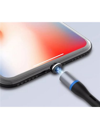 Cablu încărcare și sincronizare XO NB125, USB Type-A/Lightning, 1m, Negru
