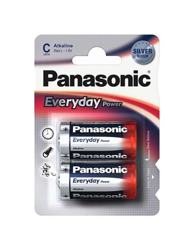 Батарейки Panasonic LR14REE, LR14, 2шт.