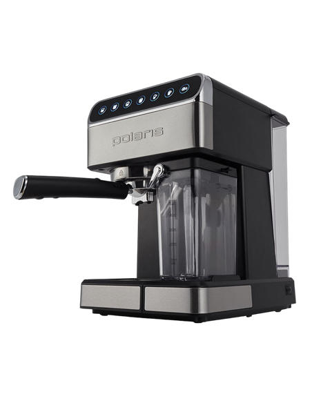 Кофеварка рожковая Polaris PCM 1535E Adore Cappuccino, 1400Вт, Серебристый