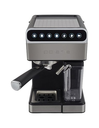 Кофеварка рожковая Polaris PCM 1535E Adore Cappuccino, 1400Вт, Серебристый