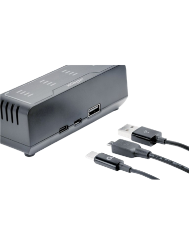 Încărcător Acumulatori Energenie BC-USB-02, Negru