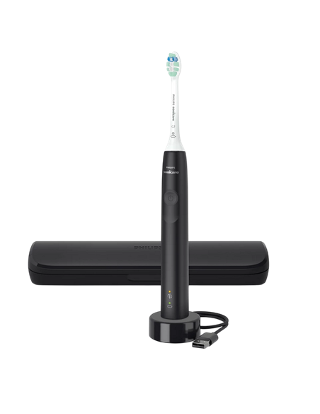 Электрическая звуковая зубная щетка Philips HX3673/14, Черный | Белый